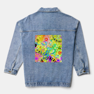 Graffiti Sommer Abstrakt 2 Jeansjacke