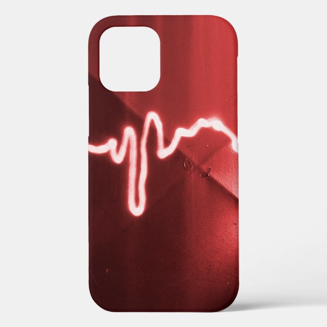 Graffiti-Spray auf roten Metallen Case-Mate iPhone Hülle (Rückseite)