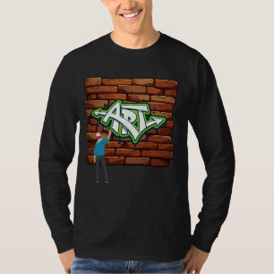 Graffiti Spray Dance kann das Party der 80er Jahre T-Shirt