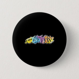 Graffiti Spray Malerei Maler Graffiti ist Kunst Button