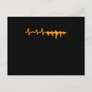 Graffiti Spray Paint Artist Heartbeat Hiphop Urban Postkarte