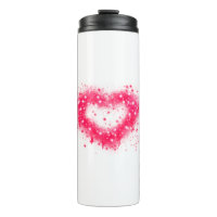 Graffiti Spray rosa funkelndes Herzdesign