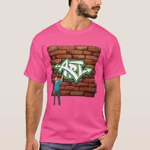 Graffiti-Sprayfarbe Tanz Dose Kunst 80er Baby Part T-Shirt