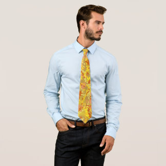 Graffiti-Spritz-Tie Orange Krawatte