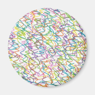 Graffiti Spritzer Abstraktes Muster Magnet