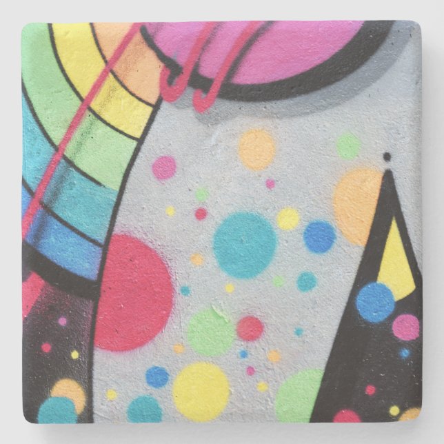 Graffiti Steinuntersetzer (Vorderseite)