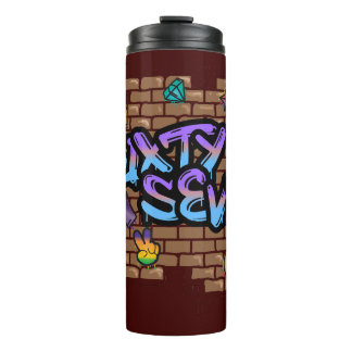 Graffiti-Stil 67 Thermosbecher