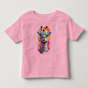 Graffiti-Stil-Giraffenporträt-58567 Kleinkind T-shirt
