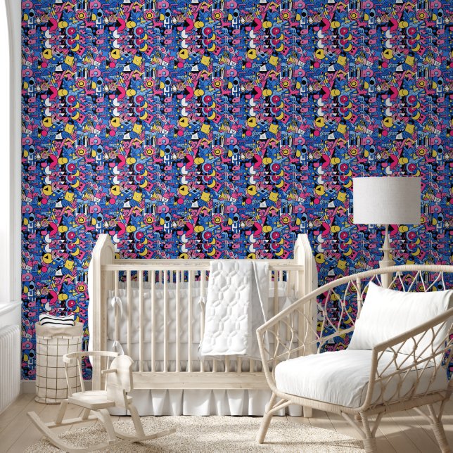 Graffiti-Stil-Muster-Wallpaper Tapete (Kinder)