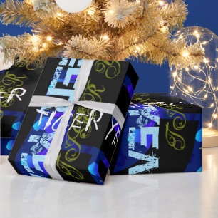 Graffiti-Stil Wiederholung Tiger Jahr 2022 WP Geschenkpapier