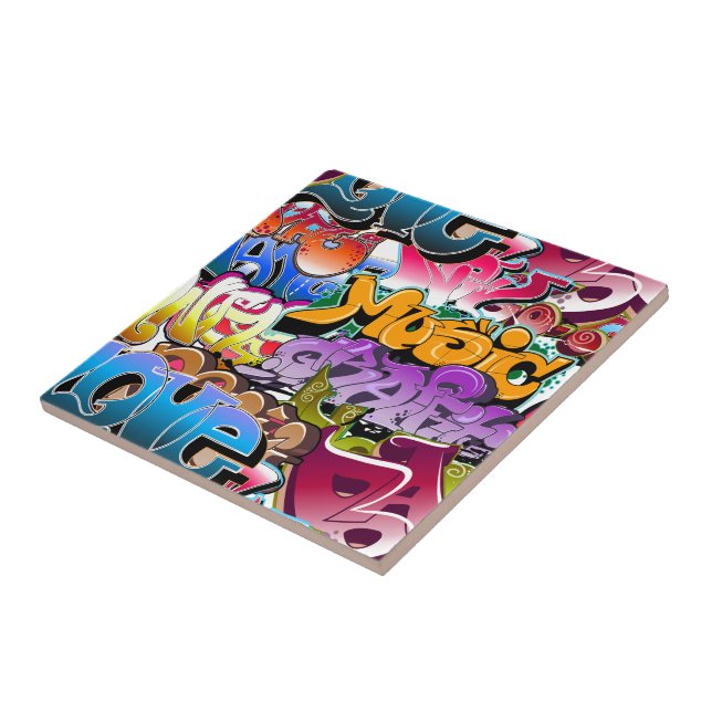 Graffiti-Straßen-Kunst Fliese (Seite)