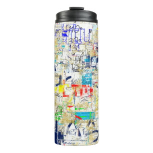 Graffiti-Straßenwand. Grunge-Wandkunst,Straße,Hint Thermosbecher