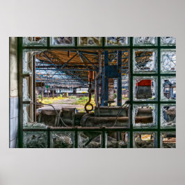 Graffiti Street Art Abandoned Factory Poster