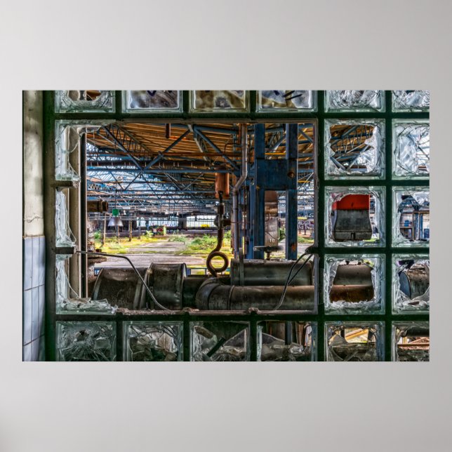 Graffiti Street Art Abandoned Factory Poster (Vorne)