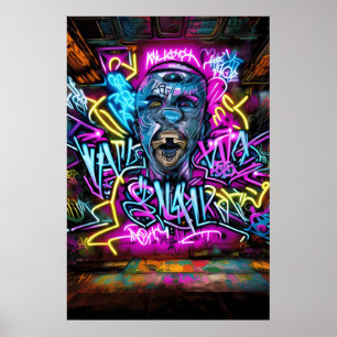 Graffiti Street Art: Action & Residence mit Coo Poster