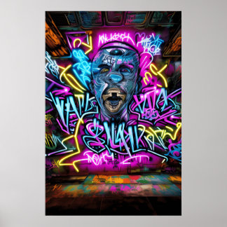 Graffiti Street Art: Action & Residence mit Coo Poster