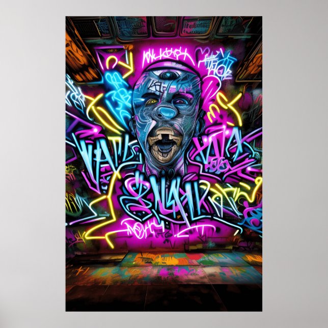 Graffiti Street Art: Action & Residence mit Coo Poster (Vorne)