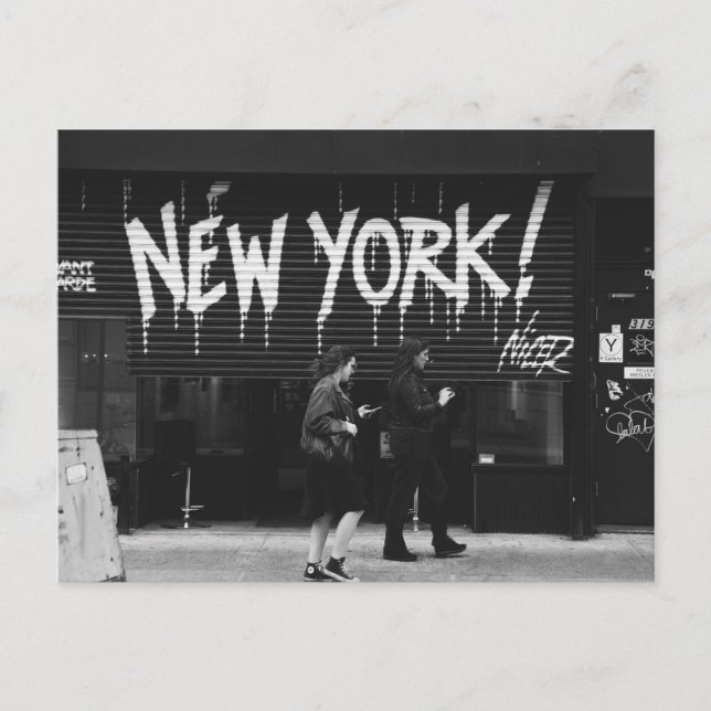Graffiti Street Art (New York, NY) Postkarte (Vorderseite)