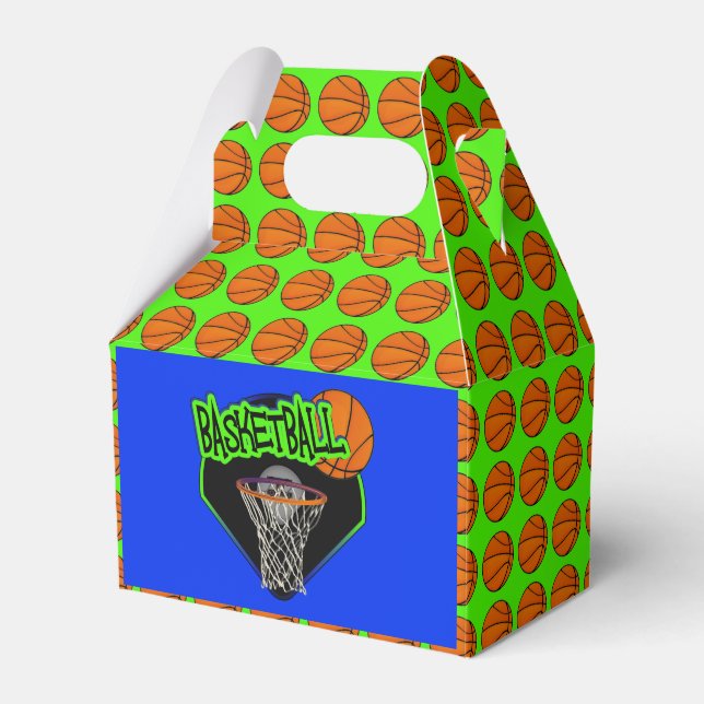 Graffiti Style Basketball und Hoop Geschenkschachtel (Vorderseite)