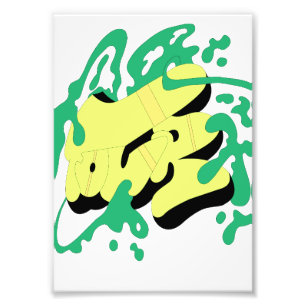 Graffiti-Style-Digitalkunstposter – Urbane Wanddek Fotodruck