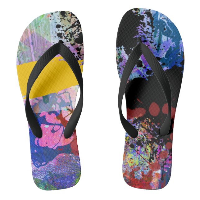 Graffiti Style High Top Shoes Flip Flops (Fußbett)