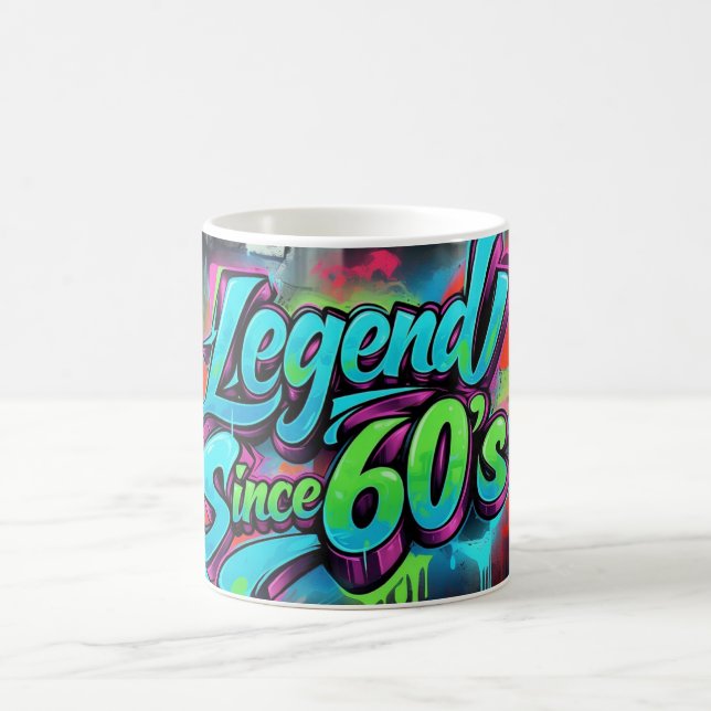 Graffiti-Style "Legend seit 60er Jahren Kaffeetasse (Mittel)