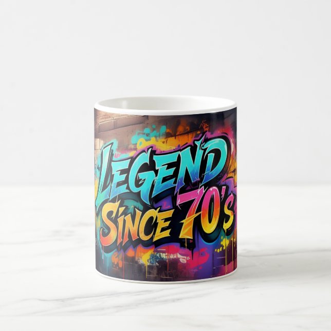 Graffiti-Style "Legend seit 70er Jahren Kaffeetasse (Mittel)
