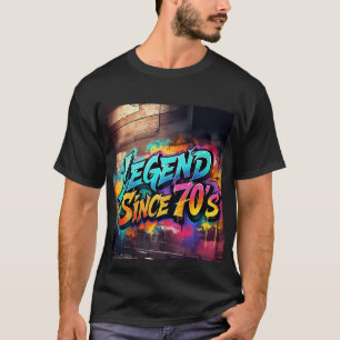 Graffiti-Style "Legend seit den 70er Jahren Mens T T-Shirt