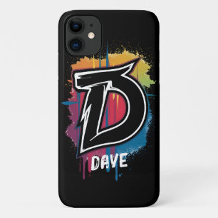 Graffiti Style Letter "D" Mit Monogramm anpassbar Case-Mate iPhone Hülle