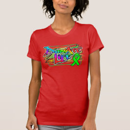 Graffiti Style Organ Spende Awareness T - Shirt