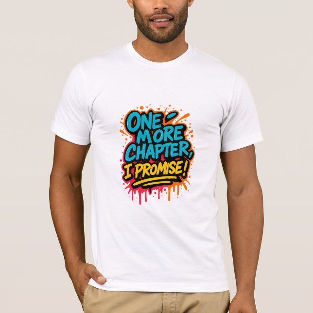 Graffiti-Style Reading Quote T-Shirt / Book Lover  (Vorderseite)