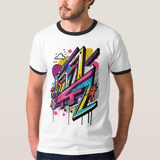 Graffiti Threads: Urban Style Statements T-Shirt (Vorderseite)