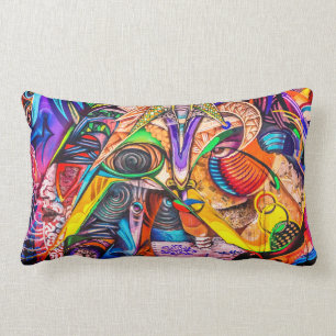 Graffiti Throw PIllow Lendenkissen