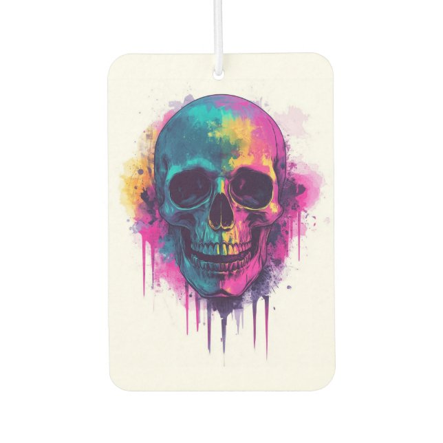 Graffiti Totenkopf Rebell Autolufterfrischer (Vorderseite)