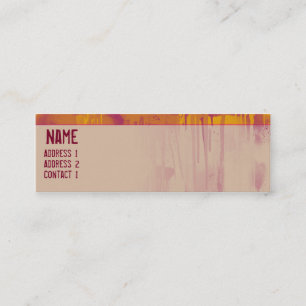 GRAFFITI-TROPFEN 2 MINI VISITENKARTE