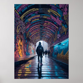 Graffiti-Tunnel Poster
