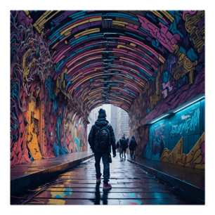 Graffiti-Tunnel Poster