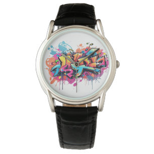 Graffiti-Uhren Armbanduhr