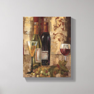 Graffiti und Wein Leinwanddruck