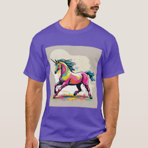 Graffiti Unicorn: banksy-Inspiriert Design T-Shirt