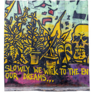 Graffiti Urban Street Art Abstrakt Duschvorhang