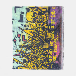 Graffiti Urban Street Art Abstrakt Fleecedecke