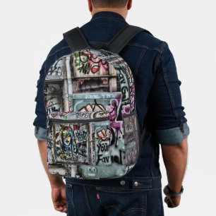 Graffiti Urban Street Cool Grunge Modern Unique Bedruckter Rucksack