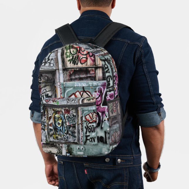 Graffiti Urban Street Cool Grunge Modern Unique Bedruckter Rucksack (Insitu (Modell))