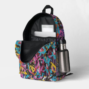 Graffiti Urban Streetwear Muster Bedruckter Rucksack