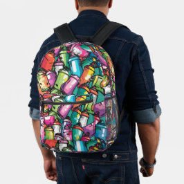 Graffiti Urban Streetwear Muster  Bedruckter Rucksack
