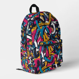 Graffiti Urban Streetwear Muster Bedruckter Rucksack