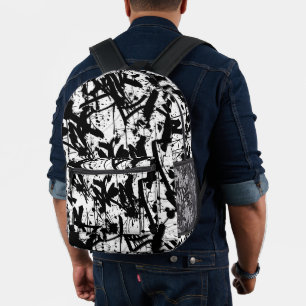 Graffiti Urban Streetwear Muster Bedruckter Rucksack