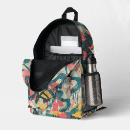 Graffiti Urban Streetwear Muster  Bedruckter Rucksack
