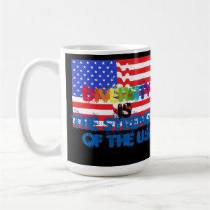 Graffiti USA-Diversity IST Stärke Amerika Kaffeetasse